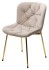 Стул MILAN 505-7 Капучино, без "пальчиковый" / золотой каркас 629M05110 (от 2-х шт)