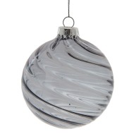 Украшение новогоднее "Шар", 8см, стекло 764680