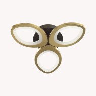 Люстра потолочная 4574/60CL LEDIO LN21 019 черный, золотой ДУ + LampSmart LED 60W 3000-6000К