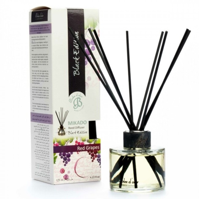 Диффузор с палочками 125мл Красный виноград 0800066