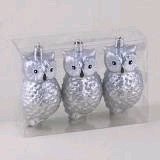 Набор Совы 3 шт 10,5 см (сер) SYQC-0123237 85086