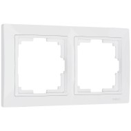 Рамка из пластика на 2 поста Snabb Basic белый W0022001