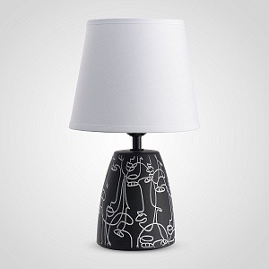 Интерьерная настольная лампа "Лица" JM7917