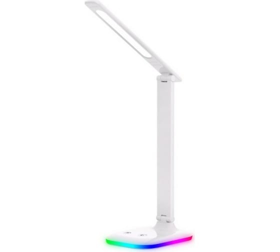 Светильник настольный UF-746 С01 белый (LED 10W 3 уровня яркости ССТ RGB основание)