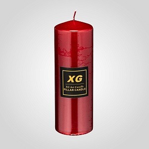 Красная интерьерная свеча "Pillar candle" L 7314-9красн