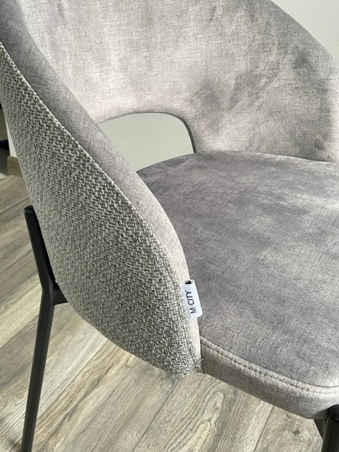 Стул AGNES PK6015-03 (VBP203) ант серебристо-серый/TRF-08 теплый серый/черный 628M03668 (от 2-х шт)