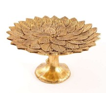 Блюдо декоративное "Золотые листья", 28*28*15см 128002