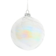 Украшение новогоднее "Шар" 8см,  стекло 743645