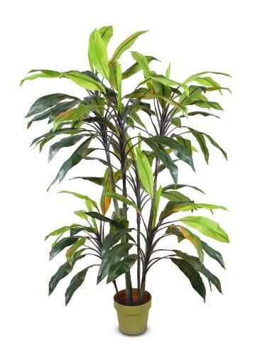 Растение декоративное "Красная Драцена" с горшком 178см, полиэстер+дерево 17579 01064855