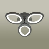 Люстра потолочная 4575/60CL LEDIO LN21 019 черный ДУ + LampSmart LED 60W 3000-6000К LULU