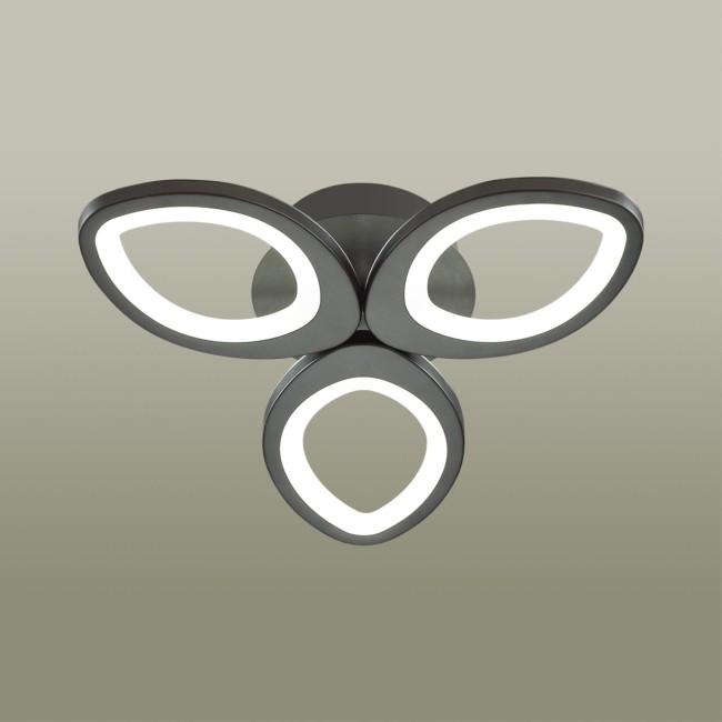 Люстра потолочная 4575/60CL LEDIO LN21 019 черный ДУ + LampSmart LED 60W 3000-6000К LULU