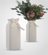 Ваза белая 409-3белая