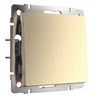 Выключатель одноклавишный шампань рифленый W1110010 Выключатель одноклавишный шампань рифленый W1110010