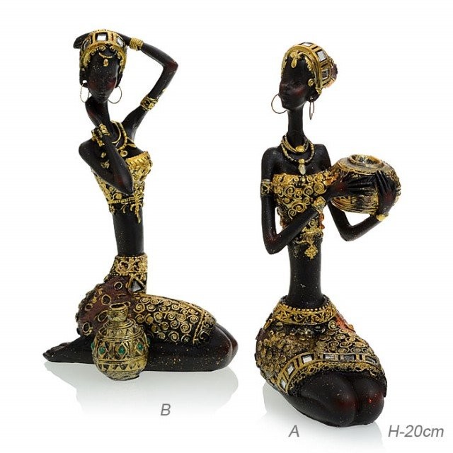 Статуэтка "Африканка " 656779 H=20см./25273/, материал: полимер 01097139 Статуэтка "Африканка " 656779 H=20см./25273/, материал: полимер 01097139