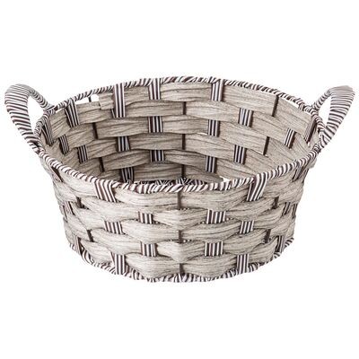 КОРЗИНКА С РУЧКАМИ 109-299 КОЛЛЕКЦИЯ "НАТУРЕЛЬ" СВЕТЛОЕ ПЛЕТЕНИЕ 25Х10/14 СМ