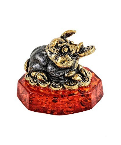 Фигурка "Поросёнок Фен-шуй", бронза 2071