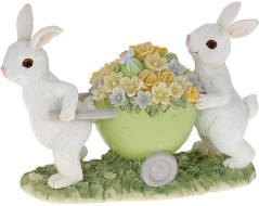 Фигурка "Зайцы с тележкой" 708-219