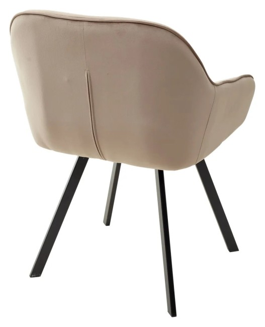 Стул GALE 360 град. поворот. BLUVEL-40 BEIGE, велюр/ черный каркас 629M04841 (от 2-х шт)