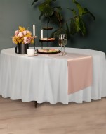 Скатерть Серенити (белая) круглая 160см СК-СНбл-Д160