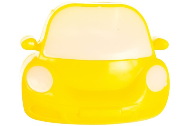 Ночник NL-196 св/д 0.5W 95x75x80 Машинка желтая, 220V, пластик, выкл.