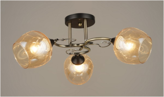 Люстра СФЕРА СВЕТА 3607/3 BK+AB