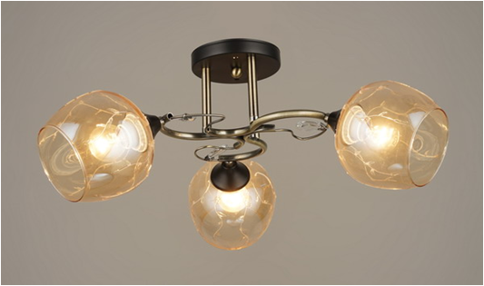 Люстра СФЕРА СВЕТА 3607/3 BK+AB