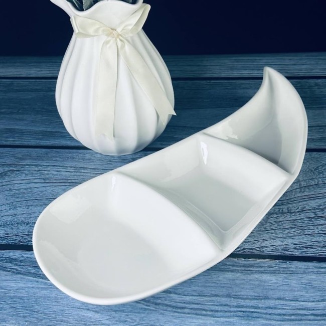 Менажница 41см BIANCO 118-065 Фарфор