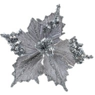 Цветок искусственный "Пуансеттия", L13 W13 H14 см 792197