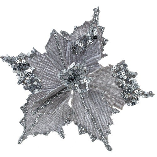 Цветок искусственный "Пуансеттия", L13 W13 H14 см 792197