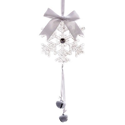 Украшение новогоднее "Снежинка", L10,5 W3 H27 см 808075