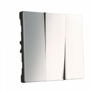 Набор клавиш для выключателя трехклавишного глянцевый никель W1139002 Набор клавиш для выключателя трехклавишного глянцевый никель W1139002