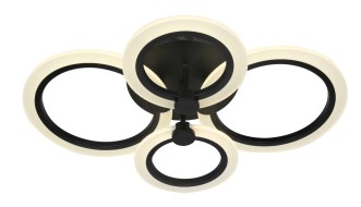 Люстра 3009/2+2 BK 72W 3000K-6500K