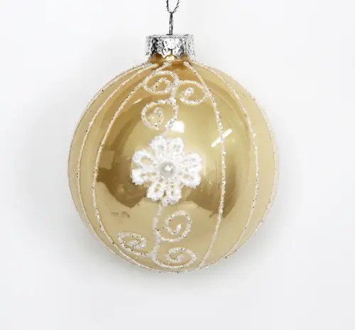 Декор новогодний "Шар", d=8см, стекло DN-49283