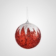 Набор из 2-х елочных шаров A1-51718R+W10-1