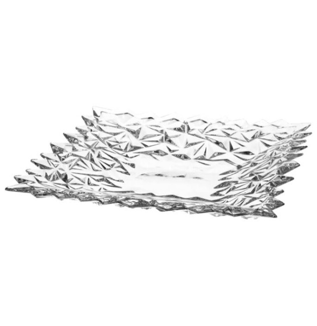 Тарелка "GLACIER", 21 см ; хрусталь ИПХ049