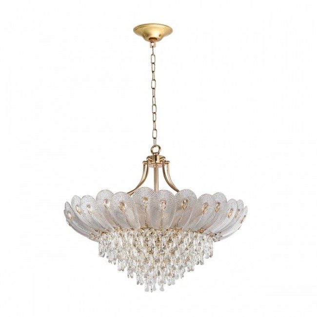 Люстра 5048/16 HALL ODL24 519 золото/прозрачный/янтарный/металл/хрусталь/стекло E14 16*40W PAROTI