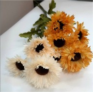 Ветка хризантемы остр. 5 гол. YC84393P ГН002177