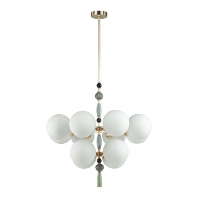 Люстра 5405/12 MODERN ODL_EX24 179 золотой/серый/голуб/зел/бел мат/металл/керамика/стекло PALLE
