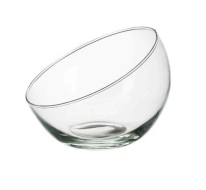 Ваза Анабель шаровая с кос.срезом, стекло, 25,5*21,5см