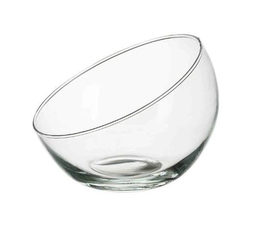 Ваза Анабель шаровая с кос.срезом, стекло, 25,5*21,5см