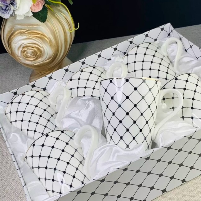 Набор из 6 кружек 300 мл 133-230 Фарфор