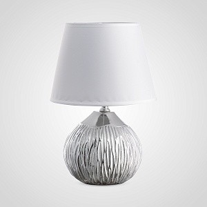 Интерьерная настольная лампа с серебристым абажуром YH9046-1