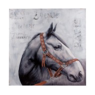 Панно из полим матер Лошадь 80х80 см 29130-18-6U 71333