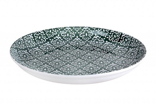 Тарелка обеденная/универсальная 19см TC23006207 HCS-918 Дамаск зеленый 195846 Тарелка обеденная/универсальная 19см TC23006207 HCS-918 Дамаск зеленый 195846