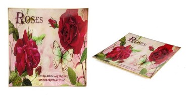 Декоративное блюдо, 27*27см, стекло 34803