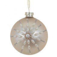 Украшение новогоднее "Шар", 8см, стекло 791312