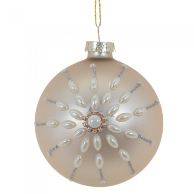 Украшение новогоднее "Шар", 8см, стекло 791312