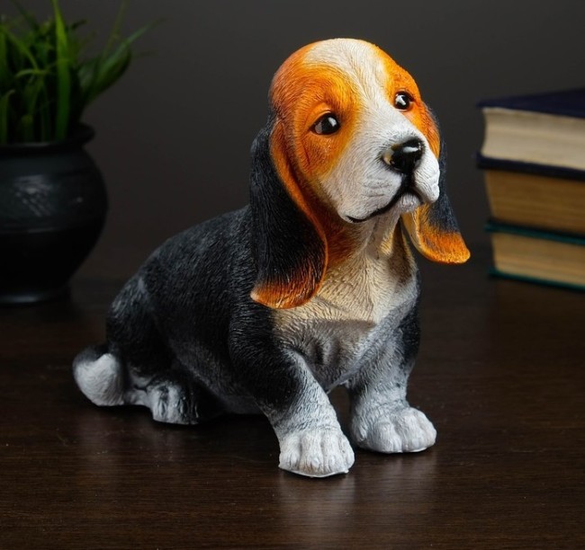 Копилка "Щенок бассет хаунда" 2724735 25х11х19см