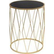 Столики интерьерные с черным стеклом, набор 2 предмета 54-068/067