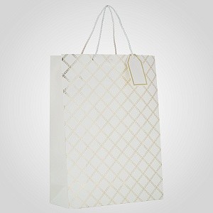 Пакет Подарочный Крафтовый Белый L 10405-33белый